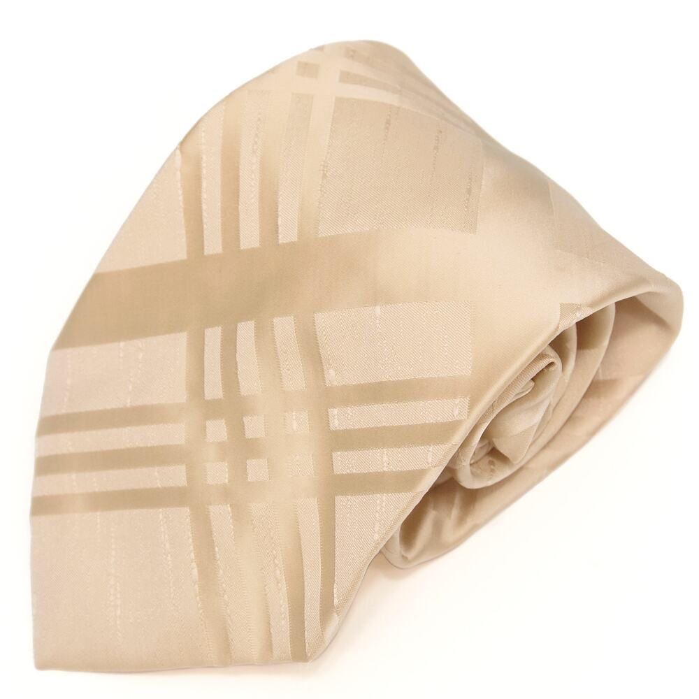 Burma The London Shop Vintage Retro Cream 60's 70's Polyester Necktie Neck Tie